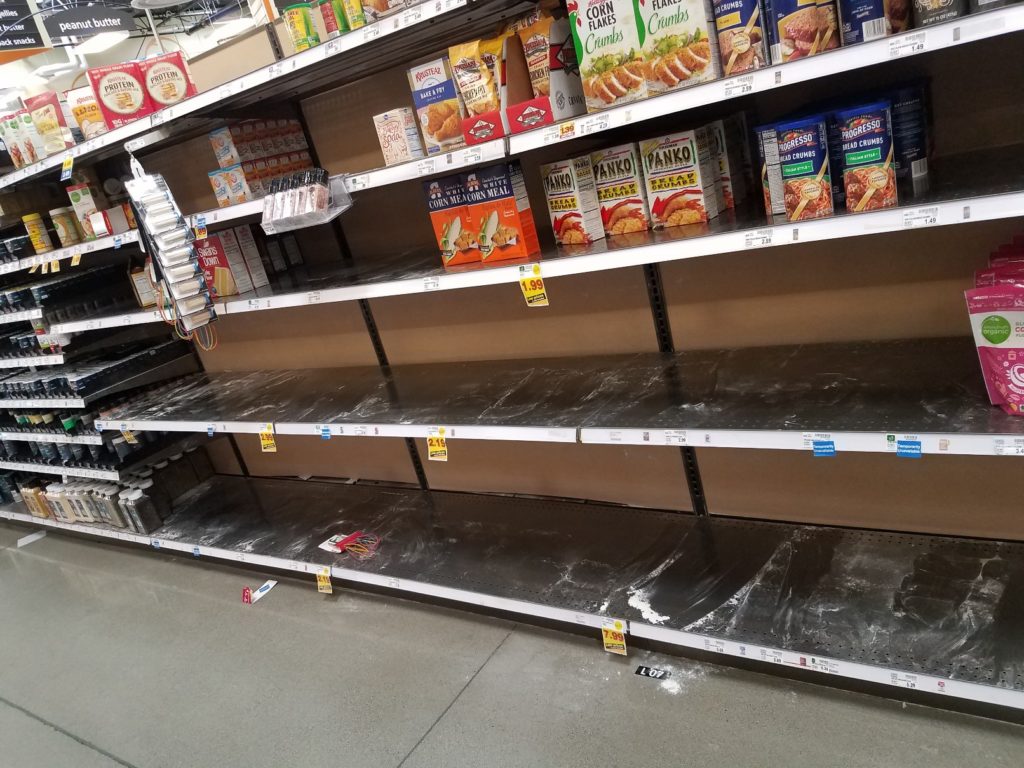 empty flour section